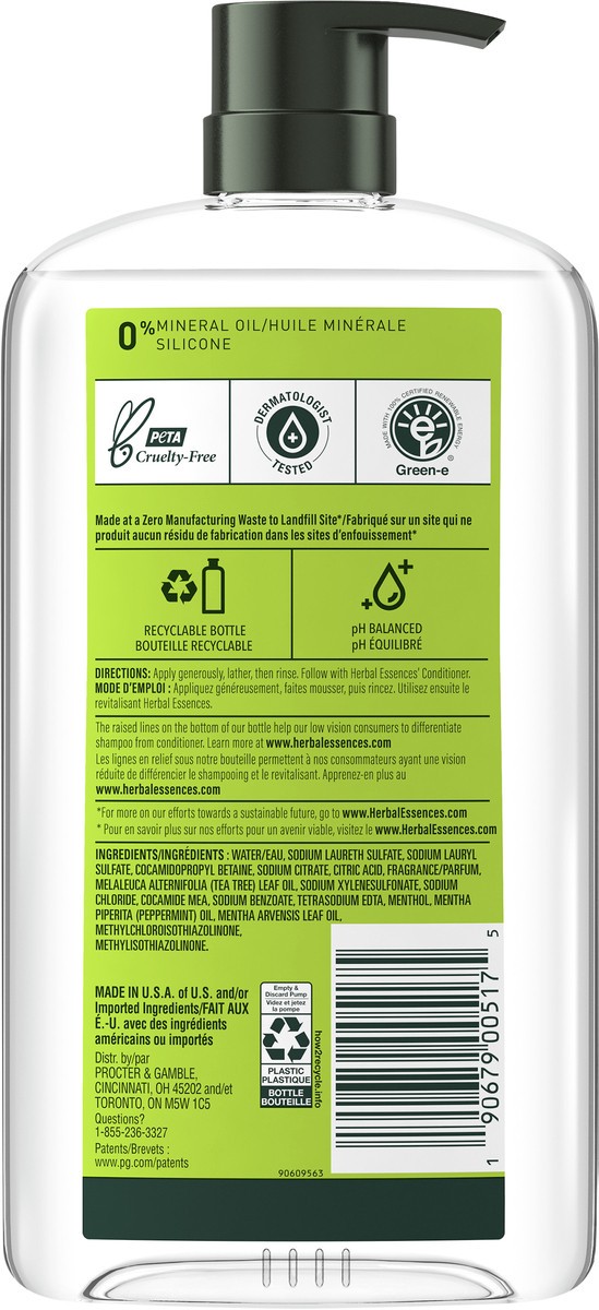 slide 2 of 3, Herbal Essences Clarifying Shampoo, Tea Tree, 29.2 fl oz, 29.20 fl oz