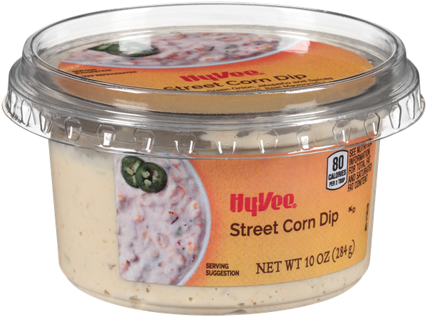 slide 1 of 1, Hy-Vee Street Corn Dip, 10 oz