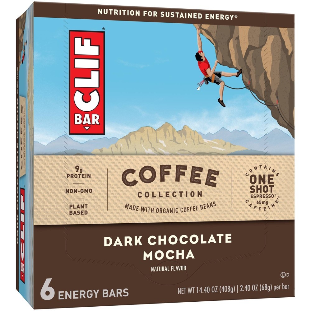 slide 5 of 8, CLIF Bar Coffee Collection Dark Chocolate Mocha - 6ct, 6 ct