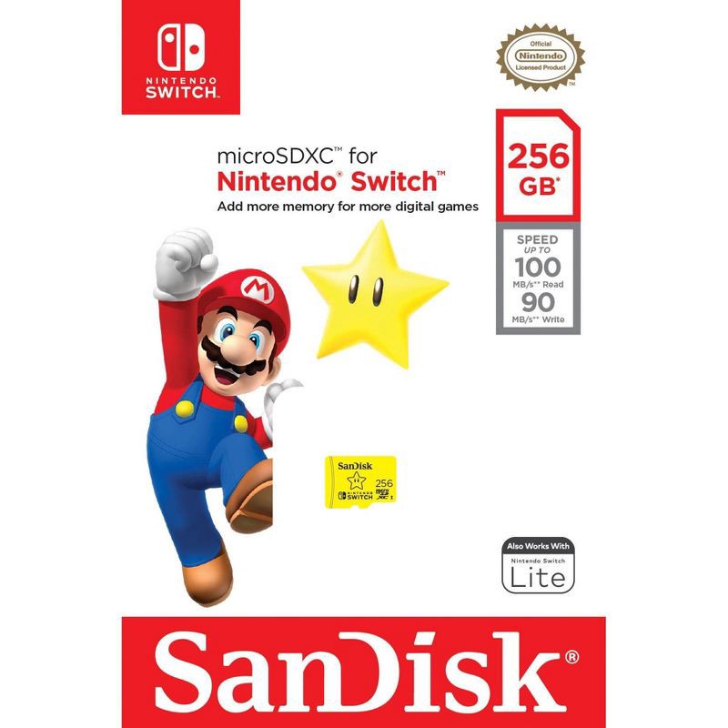 slide 7 of 7, SanDisk 256GB microSDXC Memory Card, Licensed for Nintendo Switch, 1 ct