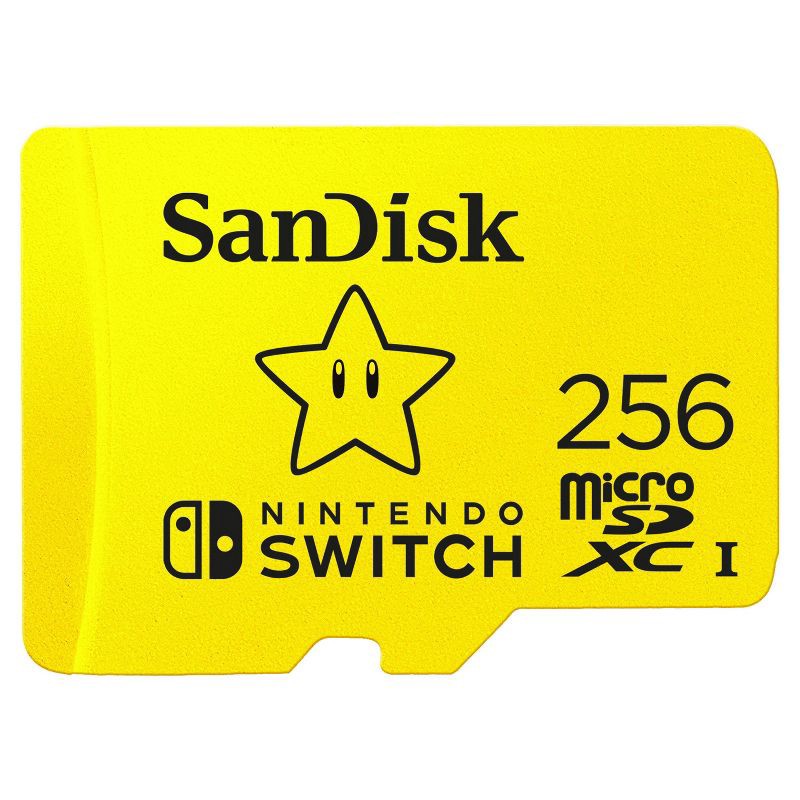 slide 1 of 7, SanDisk 256GB microSDXC Memory Card, Licensed for Nintendo Switch, 1 ct