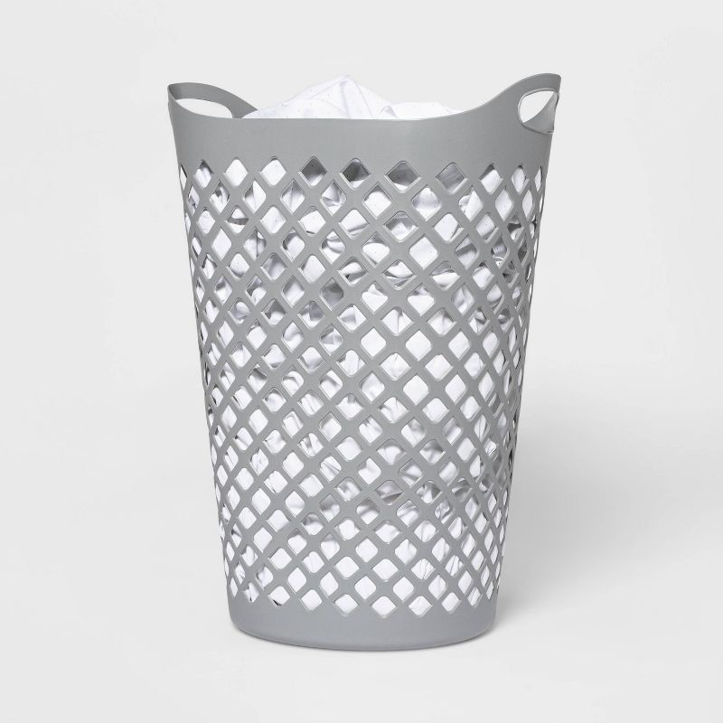 slide 2 of 4, 2.2bu Flexible Laundry Hamper Gray - Room Essentials™, 1 ct