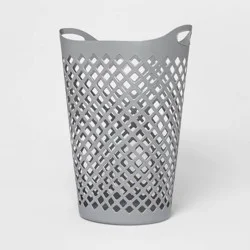 2.2bu Flexible Laundry Hamper Gray - Room Essentials™