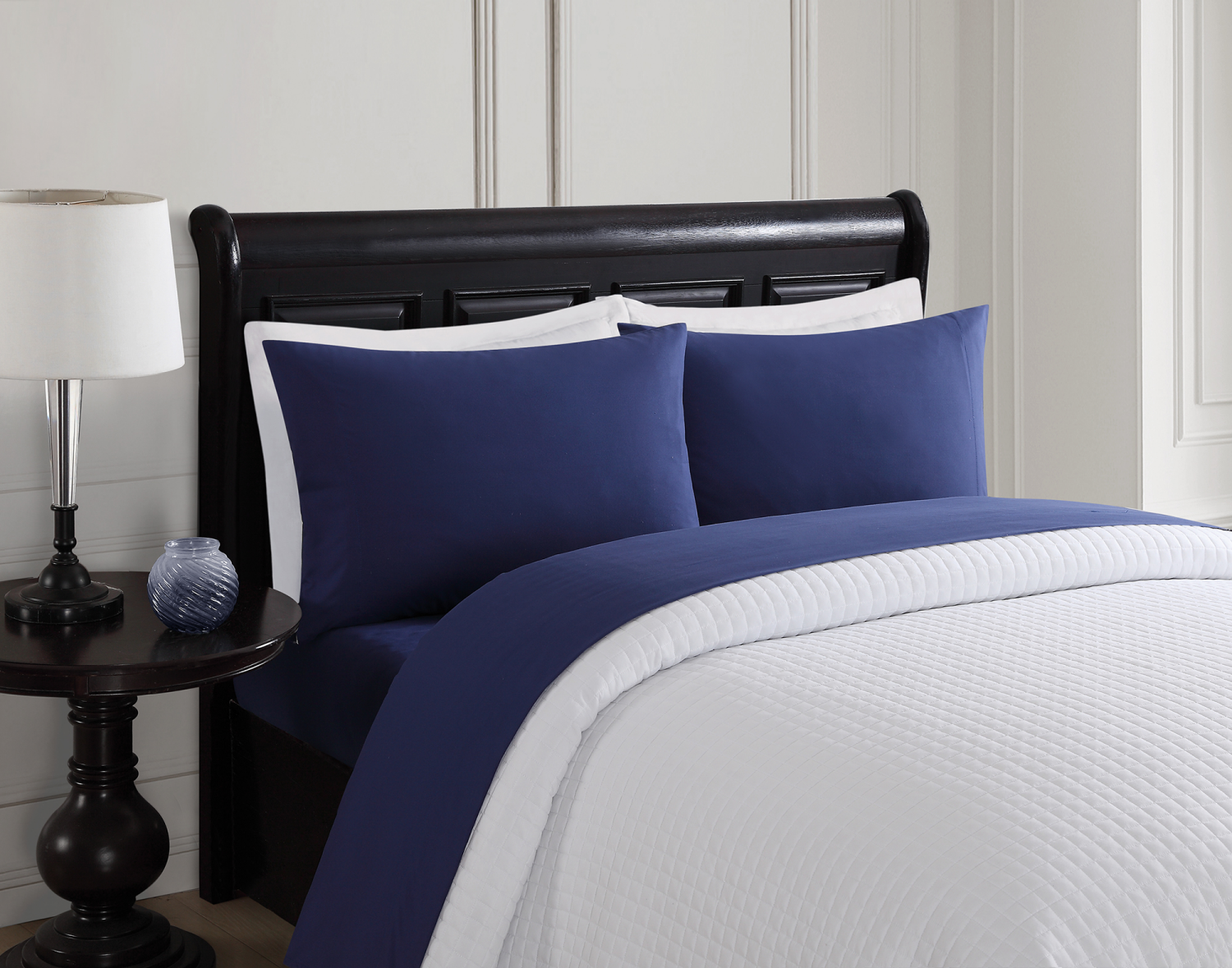 slide 2 of 2, London Fog Medieval Blue Queen Sheet set, Queen Size