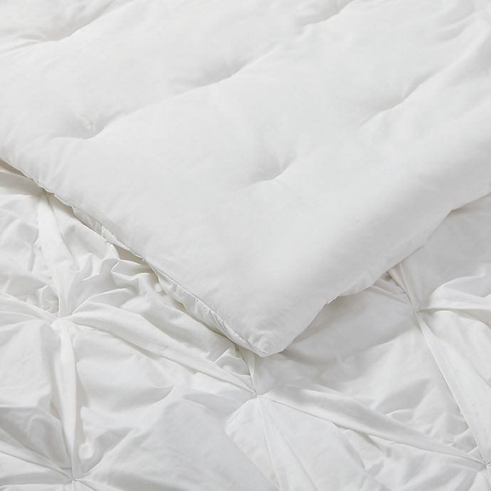 slide 5 of 5, Brooklyn Loom Jackson Pleat King Comforter Set - White, 1 ct