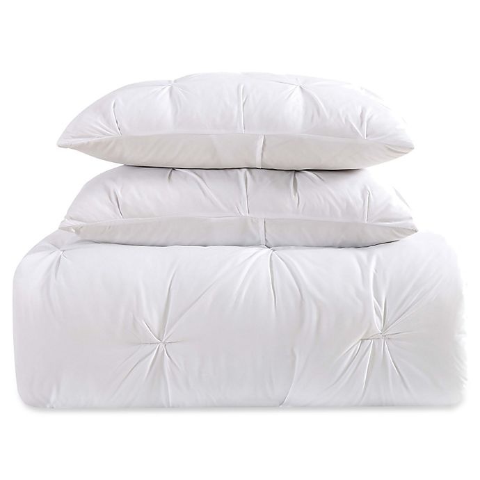 slide 2 of 3, Truly Soft Pleated Twin XL Comforter Set - White, 2 ct