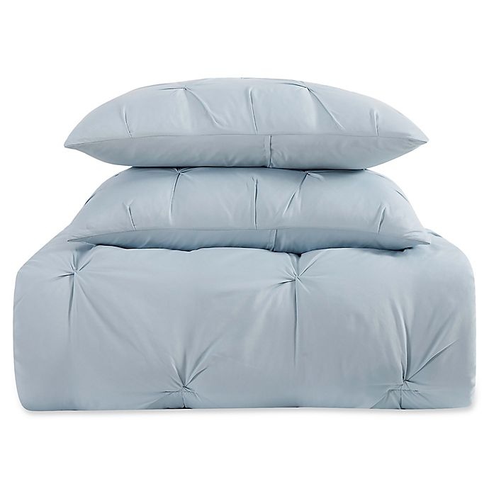 slide 2 of 3, Truly Soft Pleated Twin XL Comforter Set - Light Blue, 2 ct