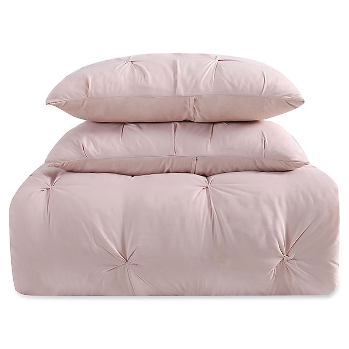 slide 2 of 3, Truly Soft Pleated Twin XL Comforter Set - Blush, 2 ct