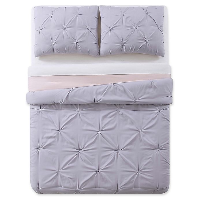 slide 4 of 5, My World Pleated Twin XL Comforter Set - Lavender/Blush, 1 ct