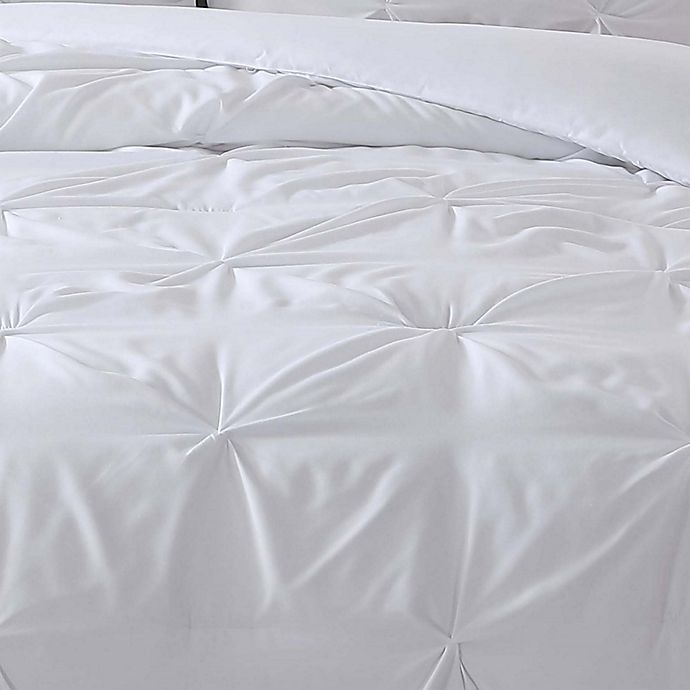 slide 3 of 5, My World Pleated Twin XL Duvet Cover Set - White, 1 ct