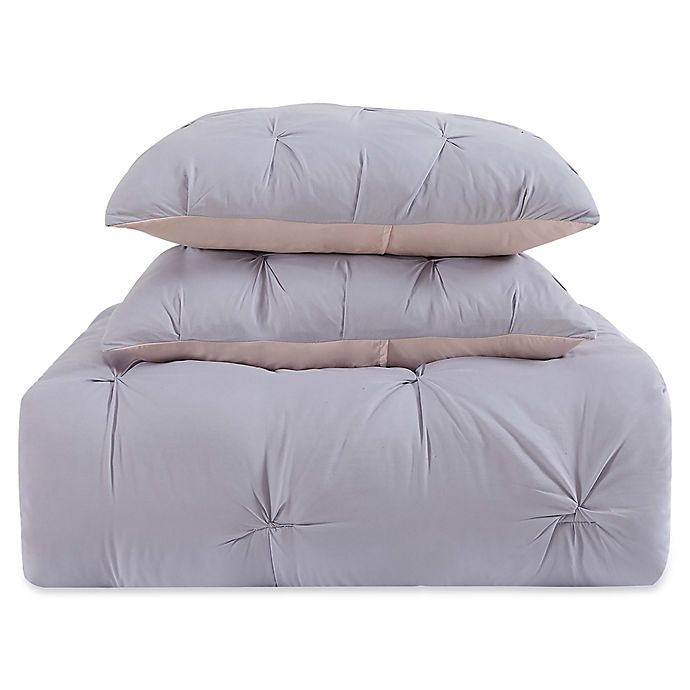 slide 2 of 5, My World Pleated Twin XL Duvet Cover Set - Lavender/Blush, 1 ct