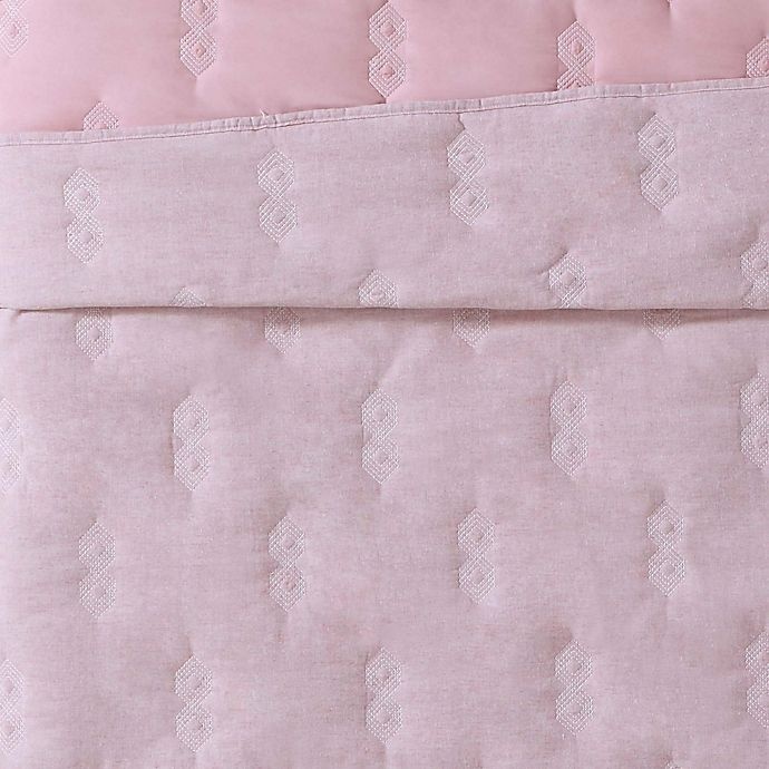 slide 2 of 4, Brooklyn Loom Tender Twin XL Quilt Set - Pink, 1 ct