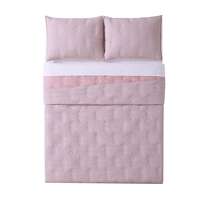 slide 3 of 4, Brooklyn Loom Tender Twin XL Quilt Set - Pink, 1 ct