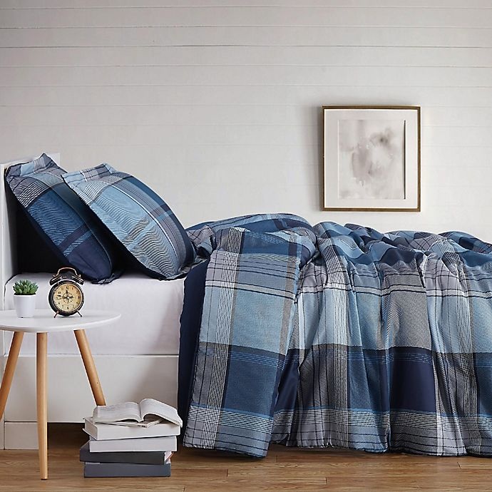 slide 3 of 3, Truly Soft Trey Plaid Twin XL Duvet Cover Set, 2 ct