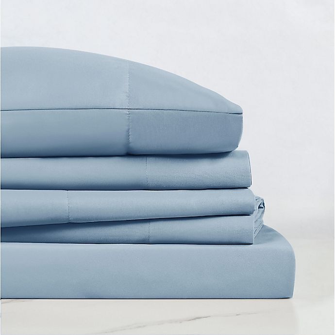 slide 2 of 4, SALT Queen Sheet Set - Light Blue, 4 ct