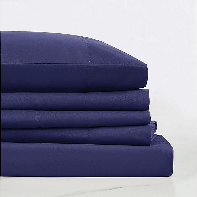 slide 3 of 5, SALT Twin Sheet Set - Navy, 3 ct