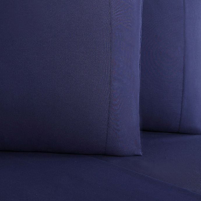 slide 4 of 5, SALT Twin Sheet Set - Navy, 3 ct