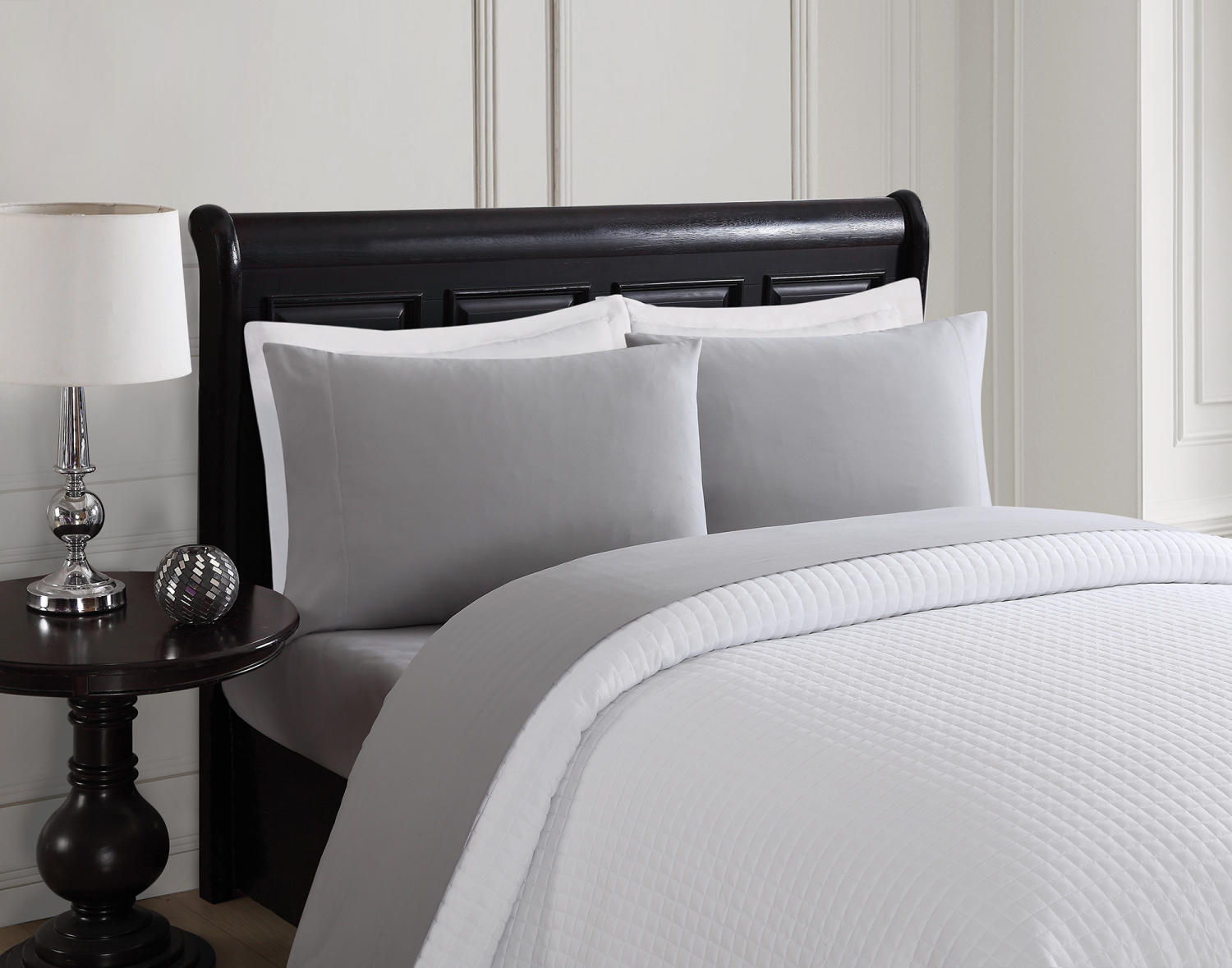 slide 1 of 2, London Fog Pillowcase Std Gray, 1 ct