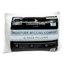 London Fog Moisture Wicking Pillow, Std/qn, 2pk