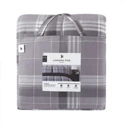 London Fog Comforter Set, Full/Queen, Ivan Plaid