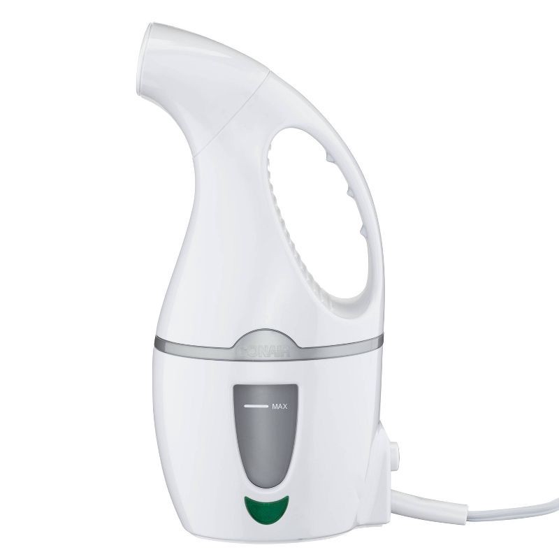 slide 6 of 7, Conair Portable Garment Steamer White GS2WB: Travel-Size Handheld Steamer for Clothes, 1100W, 5-Min Steam, 8' Cord, 1 ct