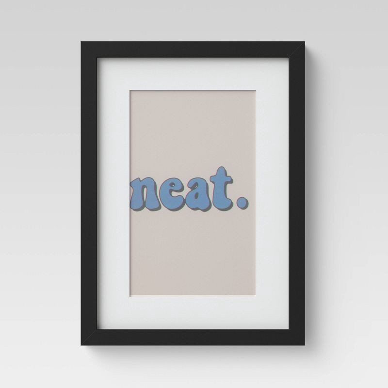 slide 5 of 10, Set of 7 Gallery Frame Set Black - Room Essentials™: Modern Style, MDF, Easel & Sawtooth Back, for Wall/Tabletop, 1 ct