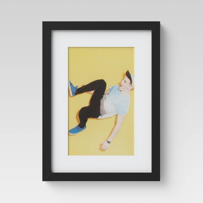 slide 6 of 10, Set of 7 Gallery Frame Set Black - Room Essentials™: Modern Style, MDF, Easel & Sawtooth Back, for Wall/Tabletop, 1 ct