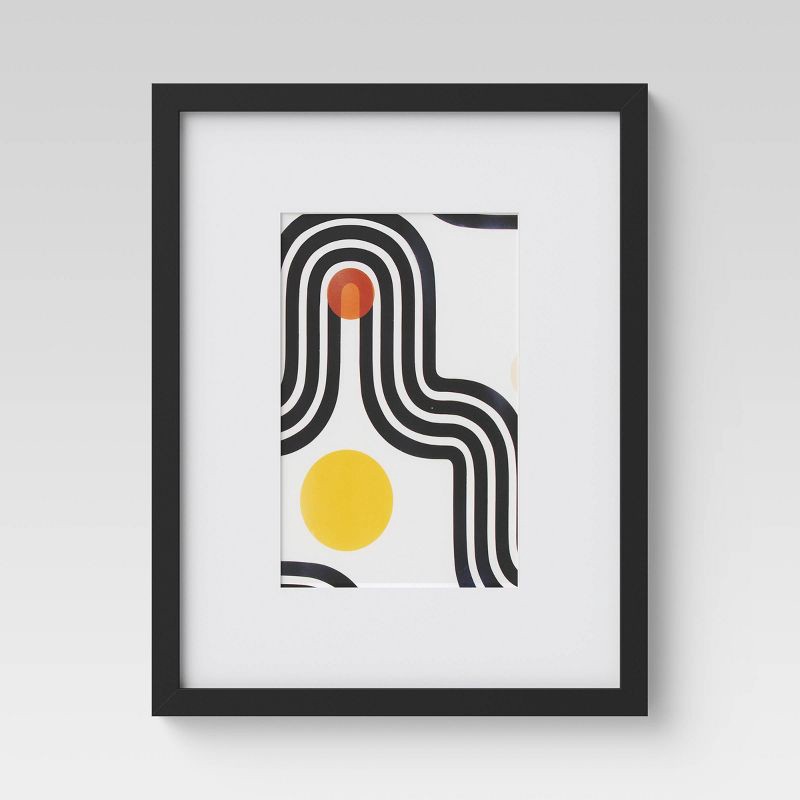 slide 7 of 10, Set of 7 Gallery Frame Set Black - Room Essentials™: Modern Style, MDF, Easel & Sawtooth Back, for Wall/Tabletop, 1 ct