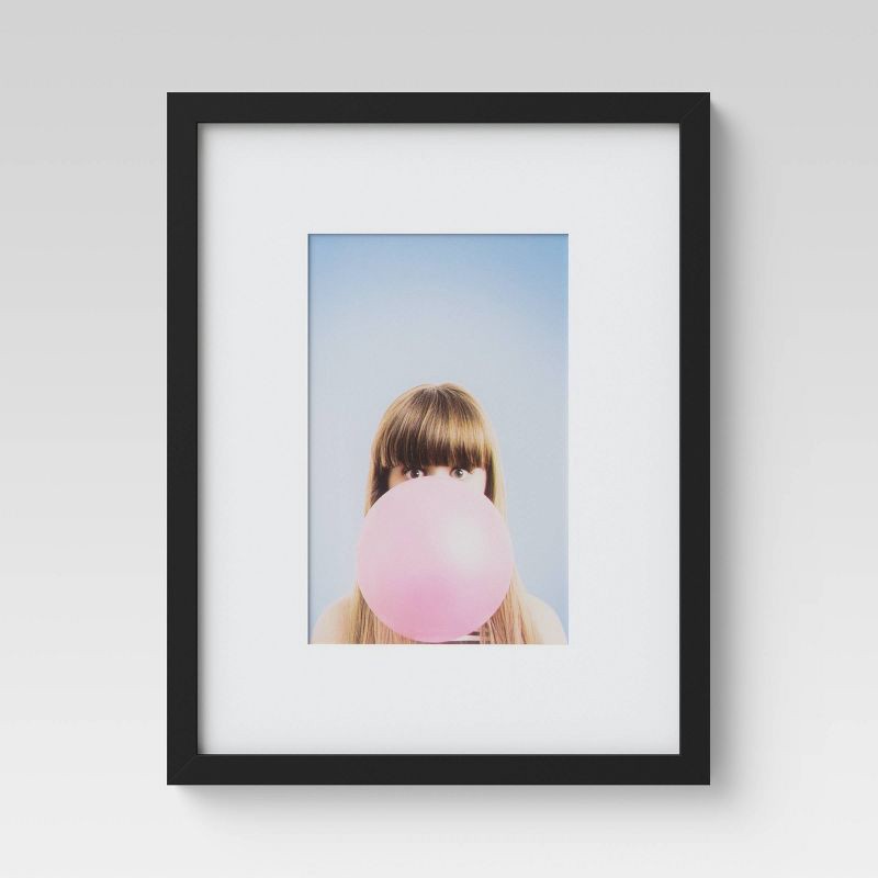 slide 10 of 10, Set of 7 Gallery Frame Set Black - Room Essentials™: Modern Style, MDF, Easel & Sawtooth Back, for Wall/Tabletop, 1 ct