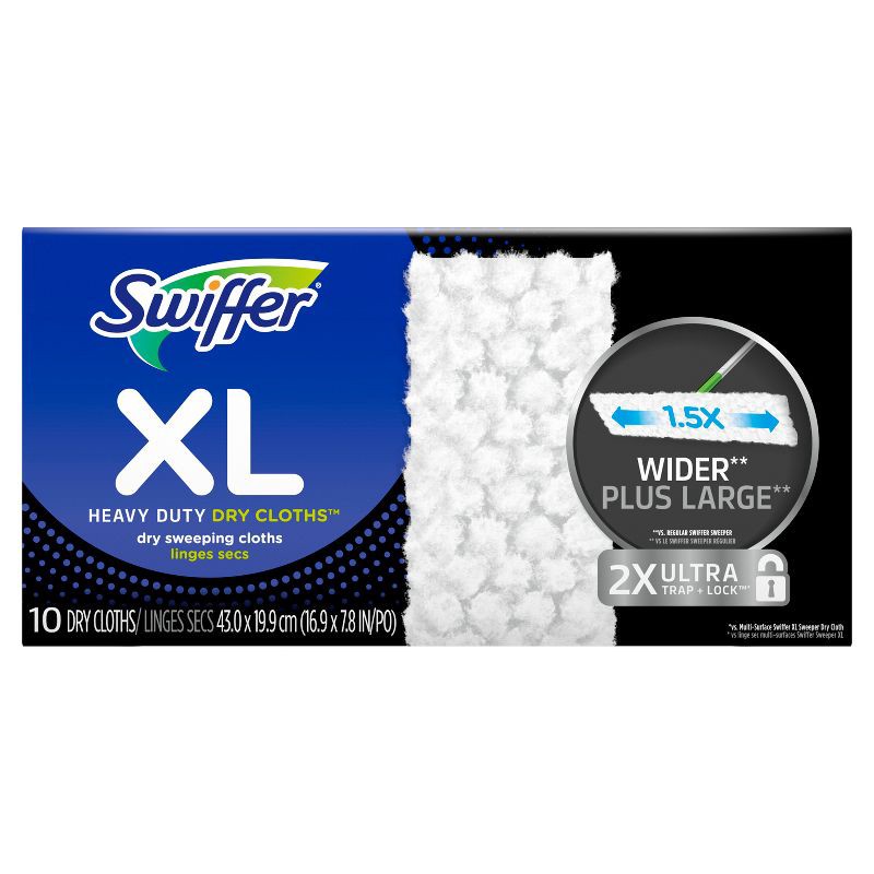 slide 2 of 7, Swiffer XL Heavy Duty Dry Duster Refills - Unscented - 10ct, 10 ct