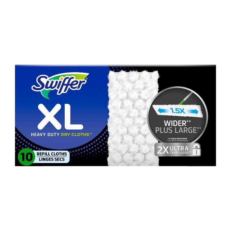 slide 1 of 7, Swiffer XL Heavy Duty Dry Duster Refills - Unscented - 10ct, 10 ct