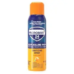 Microban Citrus Scent 24 Hour Disinfectant Sanitizing Spray - 15 fl oz
