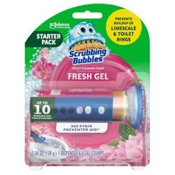 Scrubbing Bubbles Fresh Gel Toilet Bowl Cleaner Stamps - Floral Fusion - 1.34oz/6ct