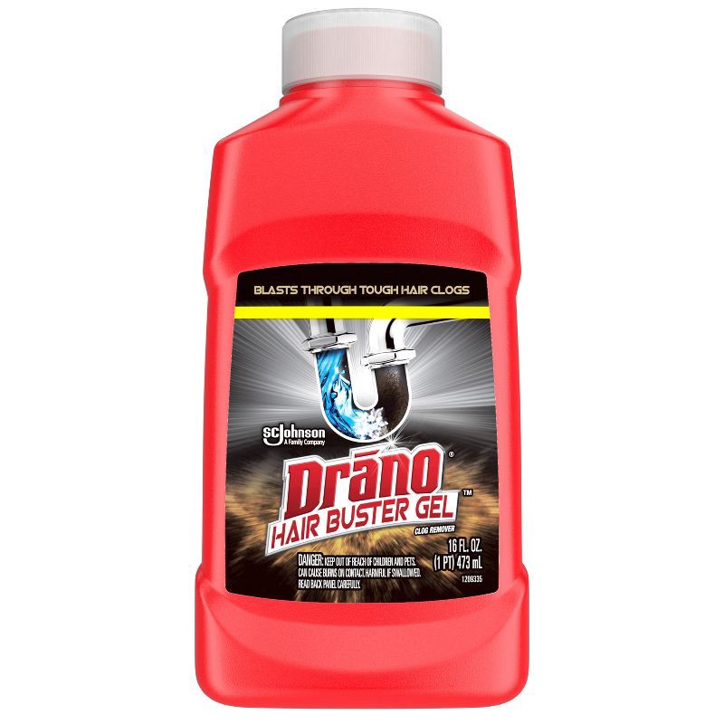 slide 1 of 7, Drano Hair Buster Gel Drain Cleaner and Clog Remover - 16 fl oz, 16 fl oz