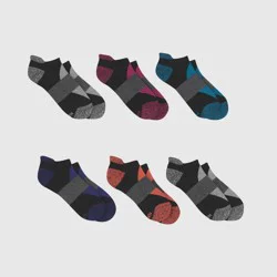 Hanes Moves Premium Women's 6pk Heel Shield Socks, X-Temp Size 5-9: Moisture Wicking, Arch Support, Cushioned Toe