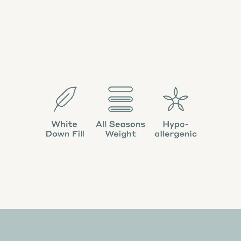 slide 7 of 7, King All Season Premium Down Comforter - Casaluna™: Hypoallergenic, 260 Thread Count, RDS Certified, 1 ct