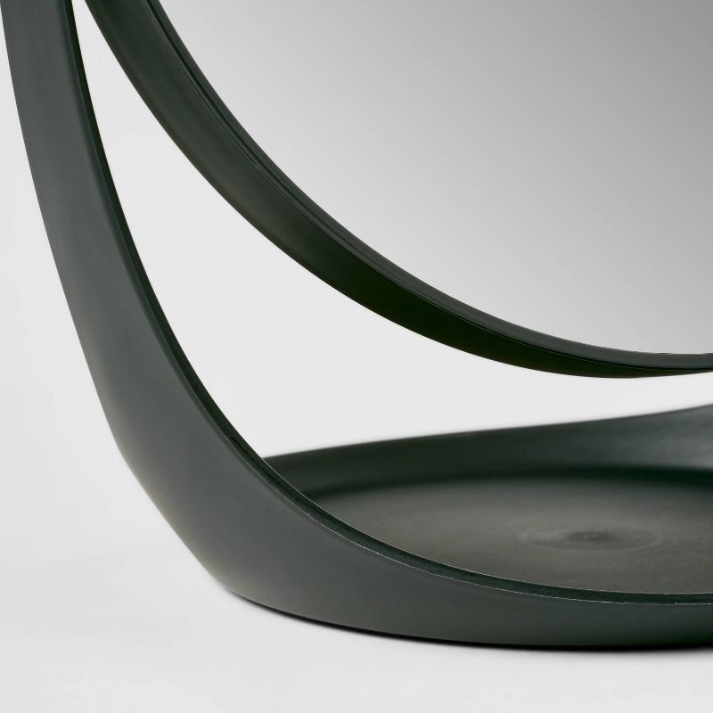 slide 4 of 4, Plastic Vanity Mirror Black - Room Essentials™, 1 ct