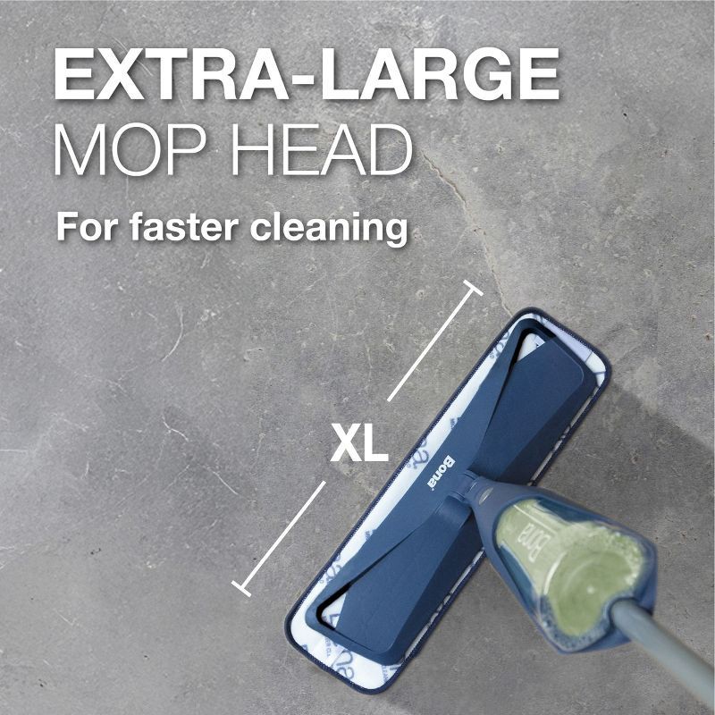 slide 7 of 11, Bona Floor Mop Starter Kit - 1 Spray Mop, 1 Reusable Microfiber Pad, 1 Refillable Multi Surface Floor Cleaner Liquid, 1 ct
