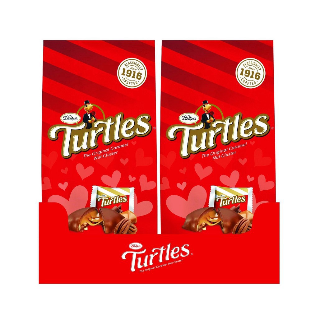 slide 2 of 3, Turtles Valentine's Day Original Pecan Stand Up Bag, 6.9 oz