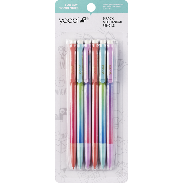 slide 1 of 1, Mechanical Pencils Ombre 6Pk, 6 ct