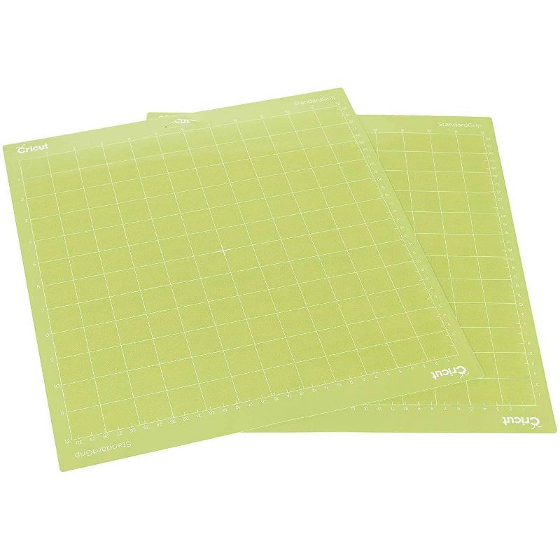 slide 2 of 4, Cricut StandardGrip 12x12 Cutting Mat - 2pc: Craft Mats for Cricut Cutting Board, Green, Plastic, 12x12, 0.45 lbs, 2 ct, 0.45 lb