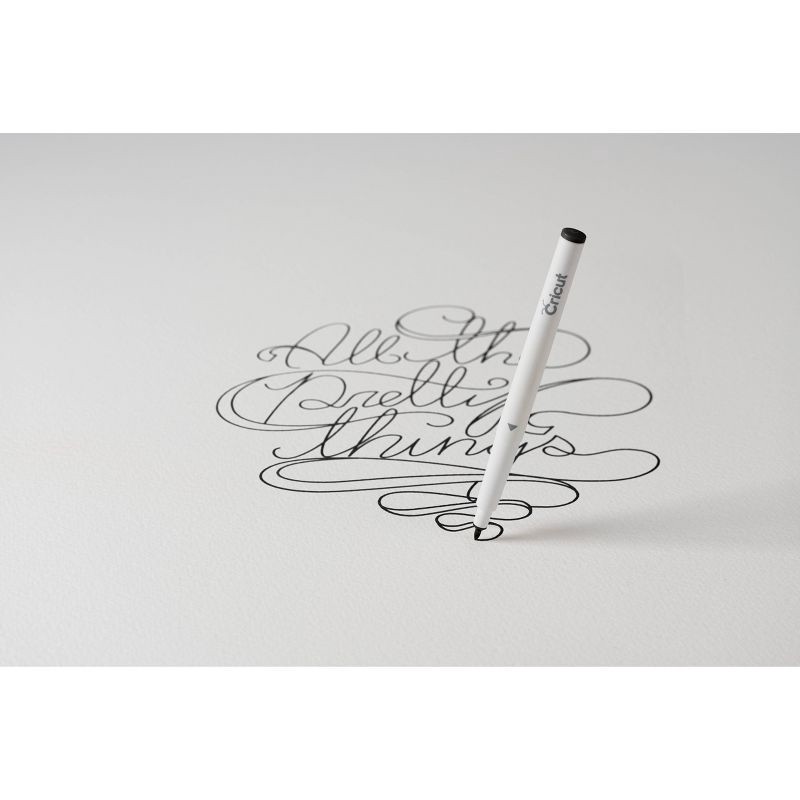 slide 4 of 4, Cricut 5pc Black Calligraphy Variety Pen Set: Art & Stationery, 1.0mm Point, Non-Toxic, Assorted Pens, Office Supplies, 5 ct