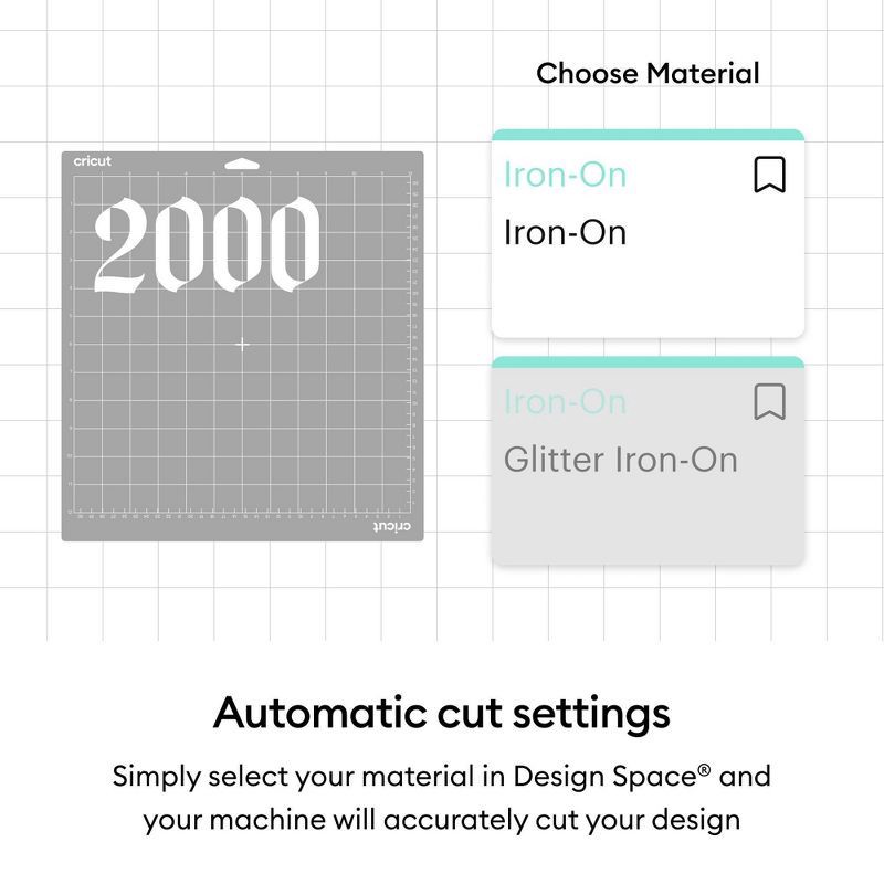 slide 4 of 7, Cricut 12" x 24" Everyday Iron-On - Pink: Heat Transfer Vinyl, PET Material, Iron-On Transfer, 1 ct