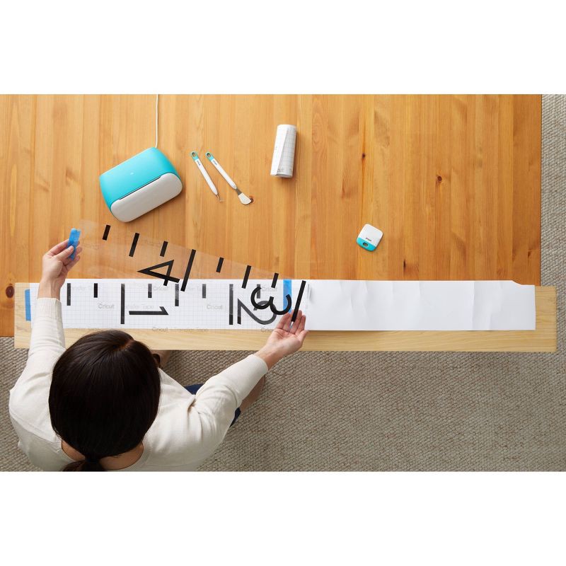 slide 4 of 5, Cricut Joy 4ft Transfer Tape: Clear PET Vinyl Transfer for All Cricut Machines, Craft Cutting Material, 5.5" Width, 4 ft