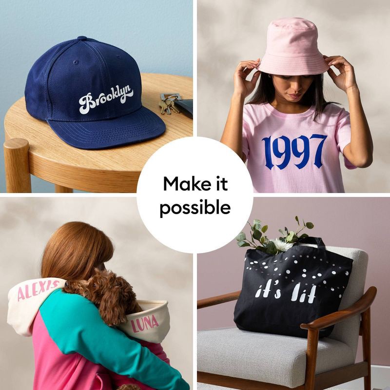 slide 4 of 8, Cricut Everyday Iron-On Sampler - Playroom Red, 1 ct