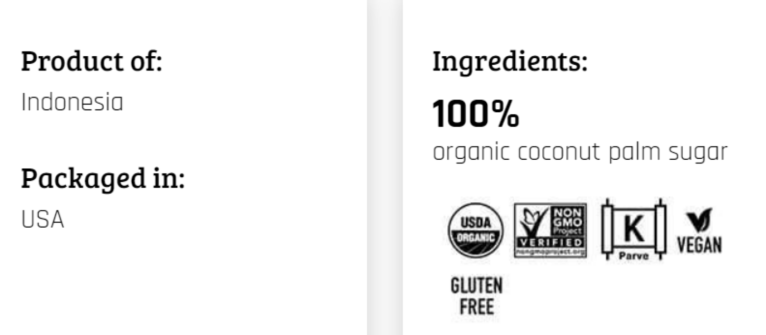 slide 3 of 3, Madhava Organic Unrefined Coconut Sugar 16 oz, 16 oz