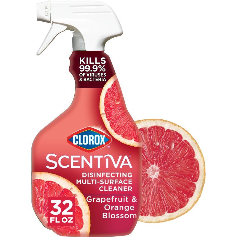 slide 1 of 11, Clorox Scentiva Grapefruit & Orange Blossom Multi-Surface Spray - 32 fl oz, 32 fl oz