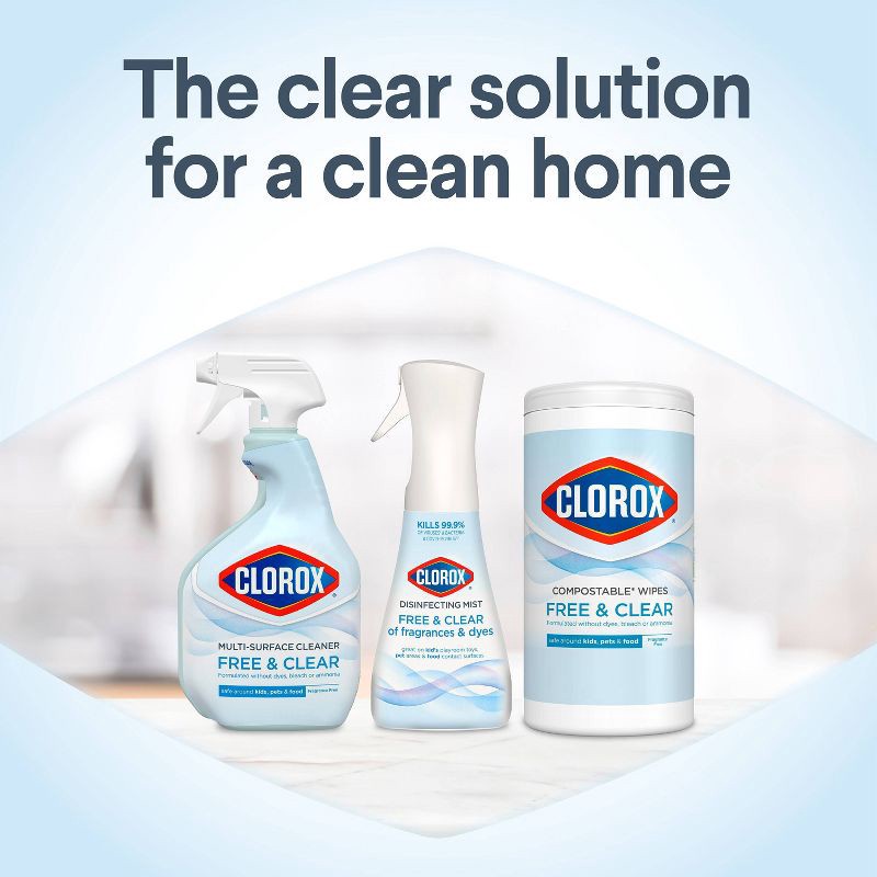 slide 7 of 14, Clorox Free & Clear Wipes - 75ct, 75 ct