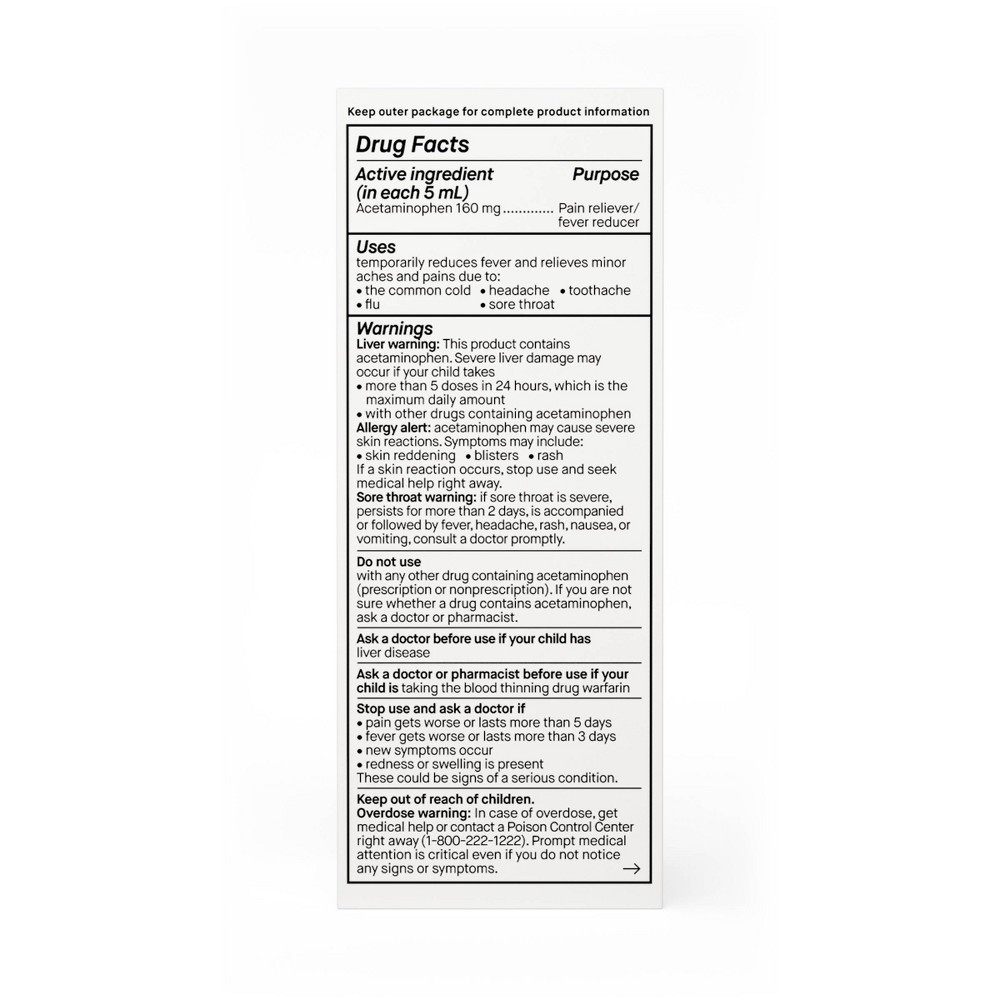 slide 2 of 4, Genexa Inc. Genexa Kids' Pain & Fever Acetaminophen Oral Suspension, 4 fl oz
