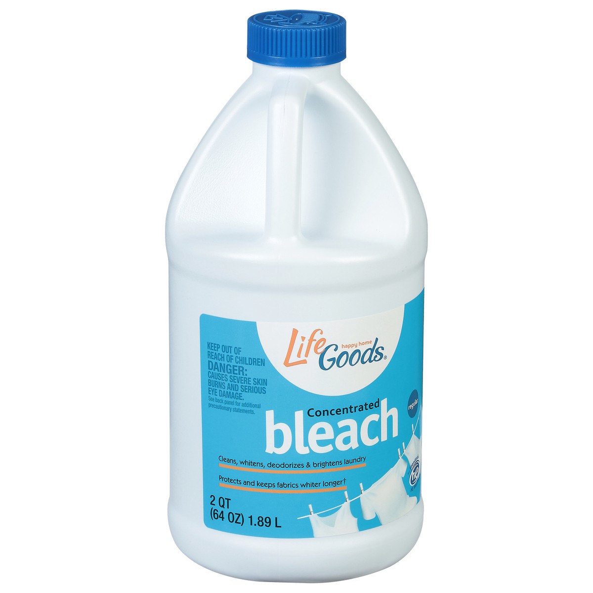 slide 3 of 10, Life Goods Regular Concentrated Bleach 2 qt, 2 qt